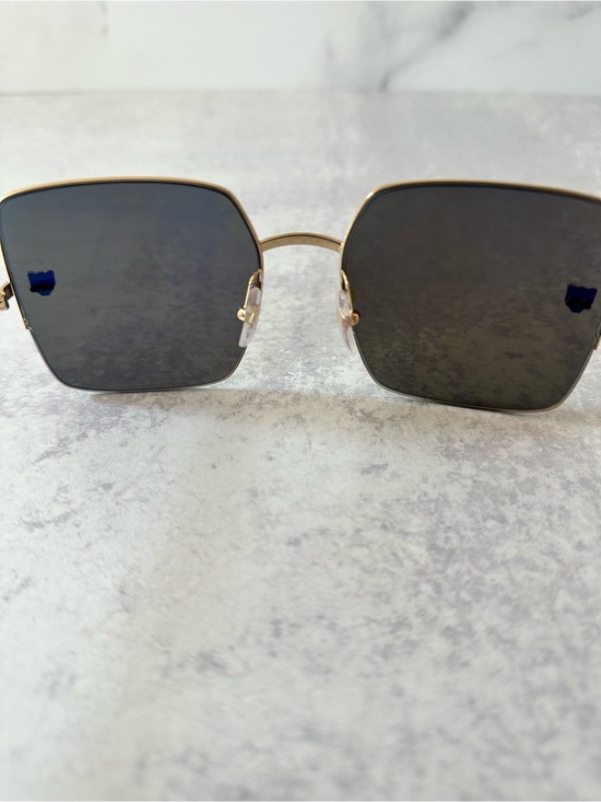 Cartier Panthère de Cartier CT0121S Rimless Sunglasses Champagne Gold main image 4